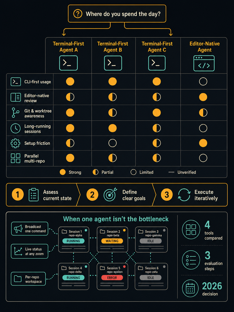 Claude Code vs Codex vs Gemini CLI vs Cursor: Which AI Coding Agent Should You Use in 2026? infographic