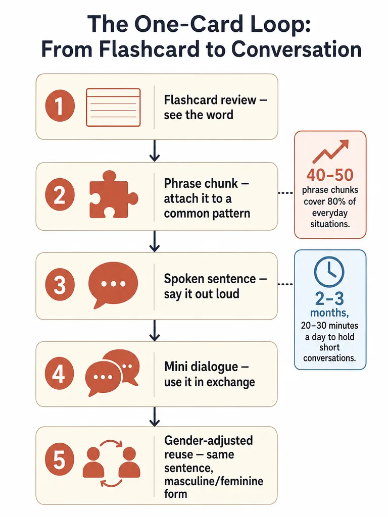 Diagram: From Flashcards to Conversations: How to Practice With a Hebrew Learning App