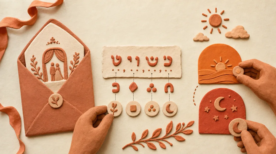 How to Read a Hebrew Date on a Wedding Invitation
