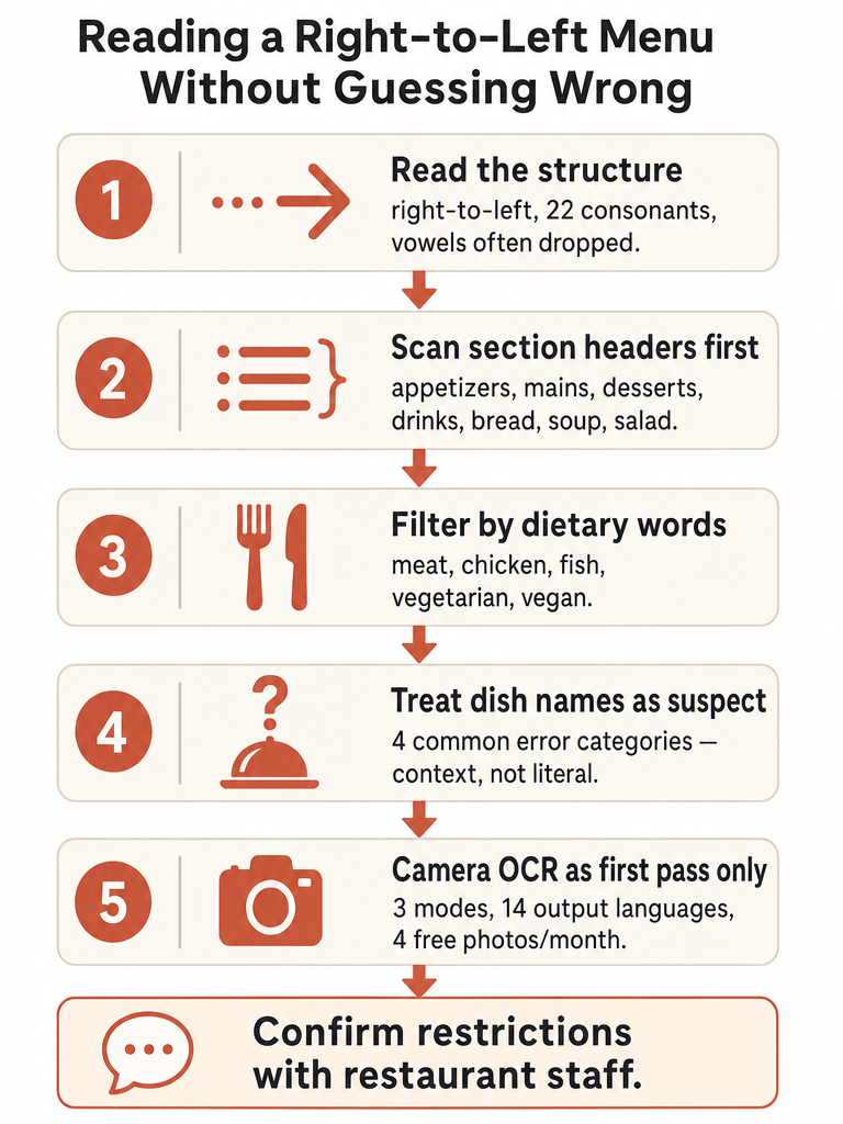 How to Translate Hebrew Menus Without Guessing Wrong infographic