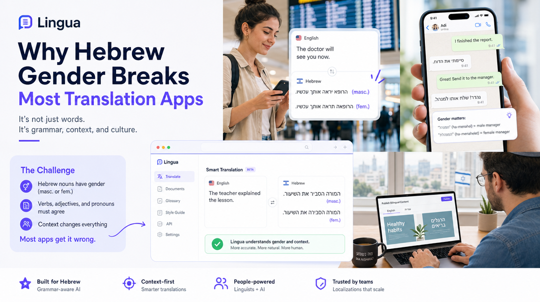Why Hebrew Gender Breaks Most Translation Apps featured image