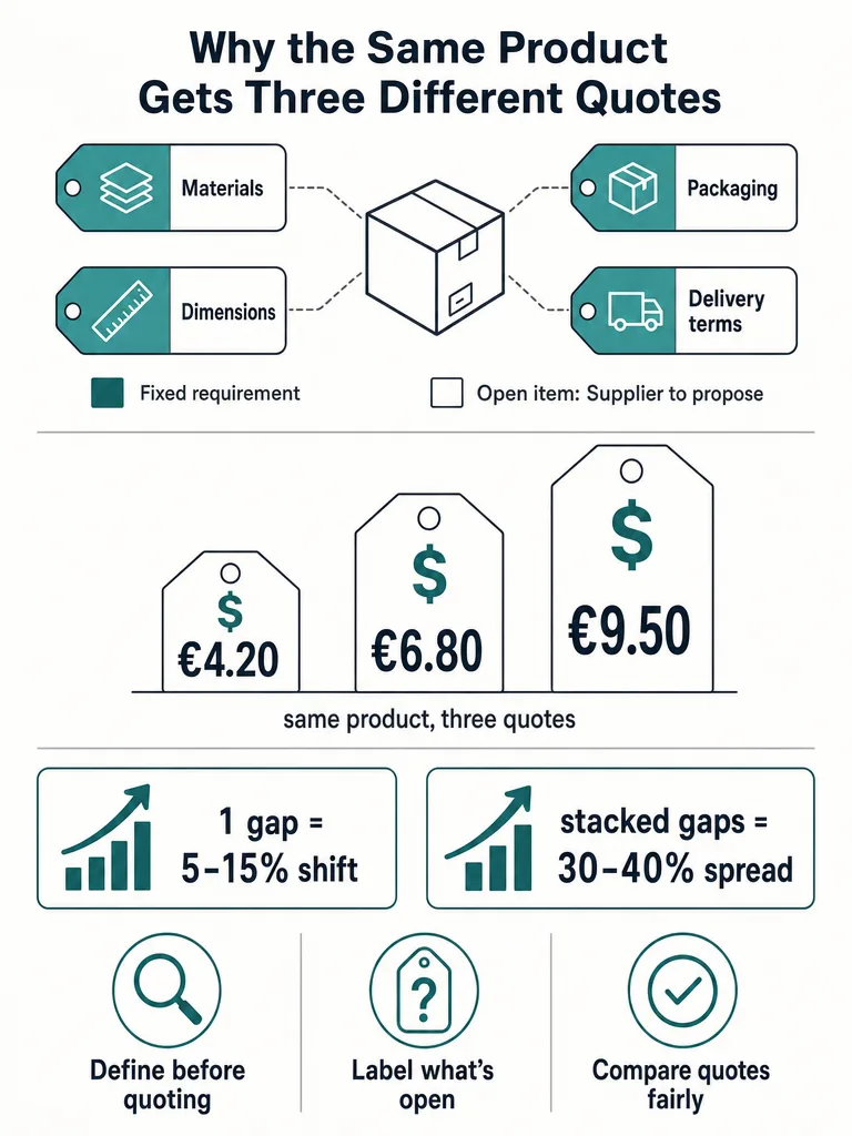Diagram: How to Write a Product Specification That Manufacturers Can Quote Accurately