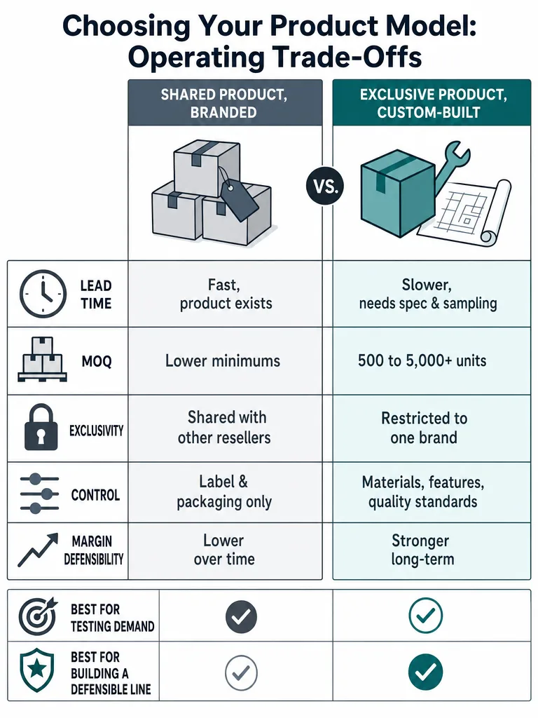 Private Label vs White Label: Which One Fits Your Product Program infographic
