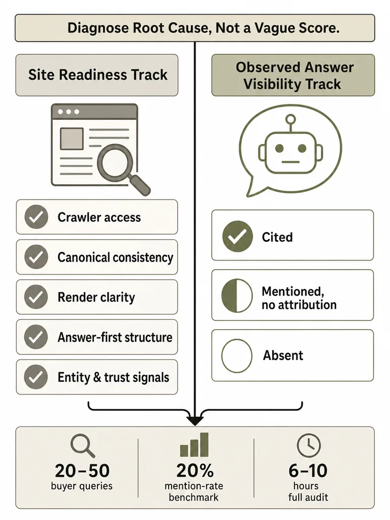 AI Visibility Audit Checklist: 10 Things to Check infographic