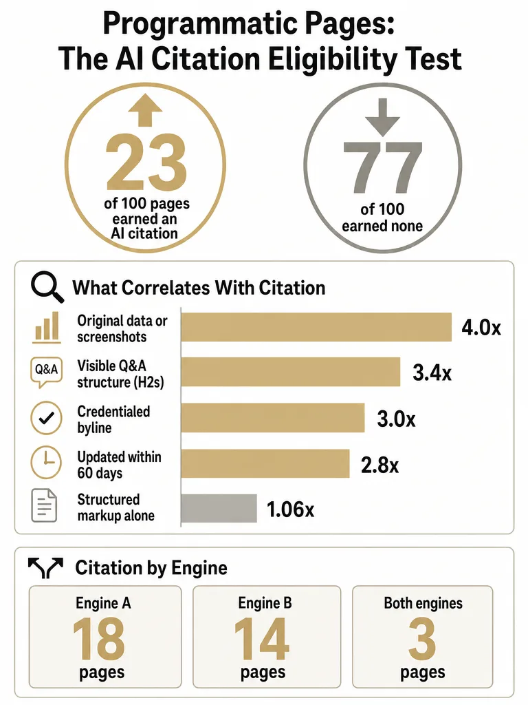 Diagram: When Programmatic SEO Helps AI Citations — and When It Hurts
