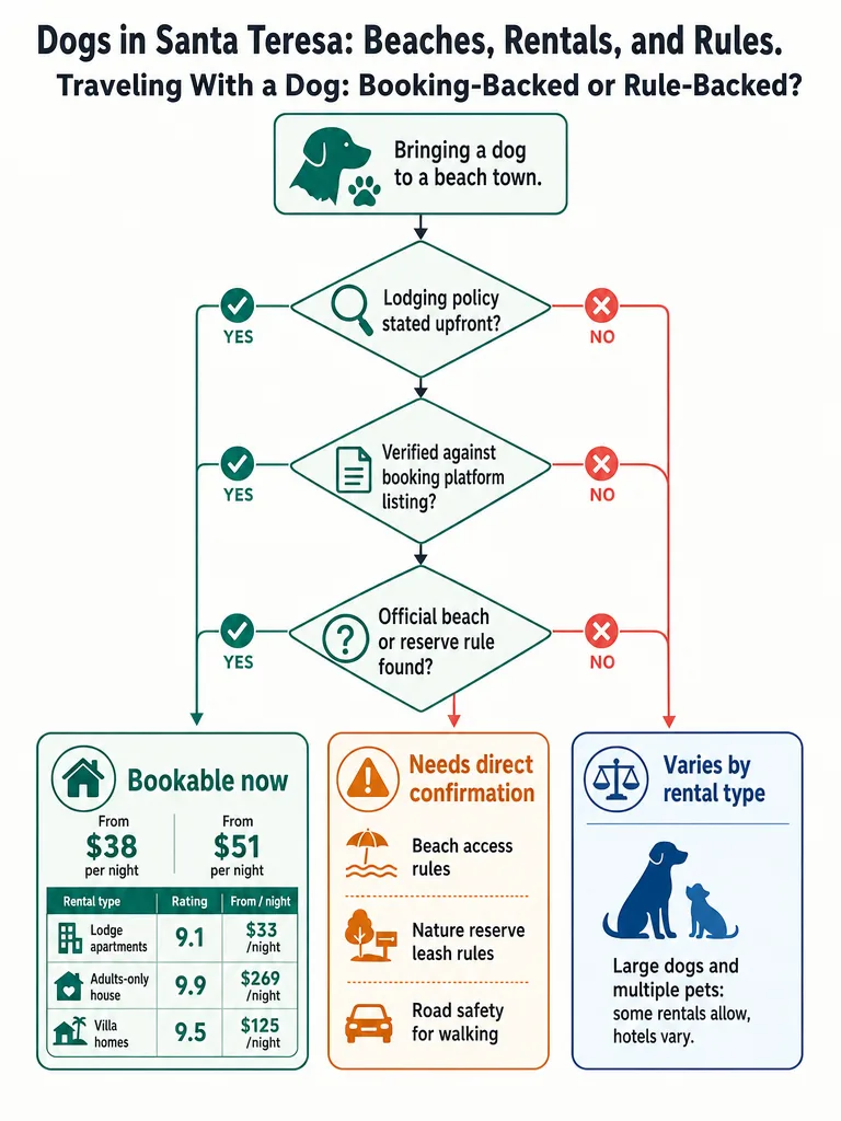 Diagram: Dogs in Santa Teresa: Beaches, Rentals, and Rules