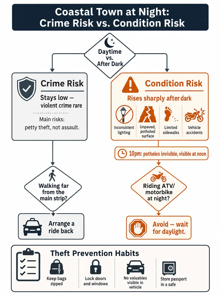 Diagram: Is Santa Teresa Safe in 2026? What Changes at Night
