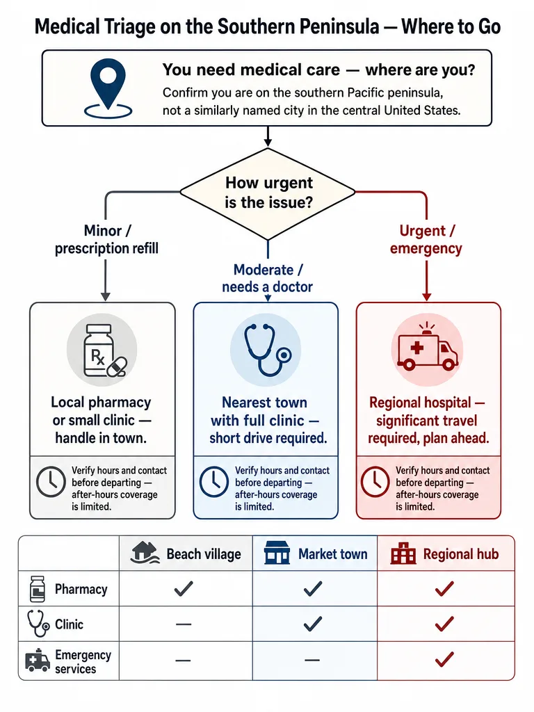 Santa Teresa Pharmacies and Clinics: Where to Go infographic