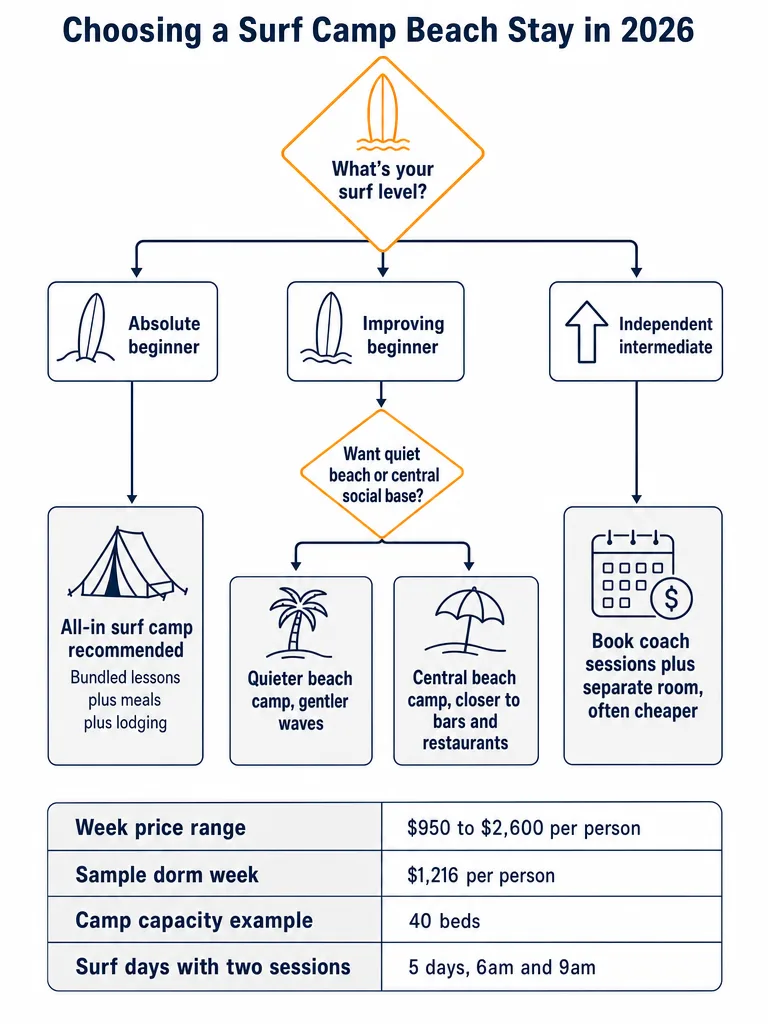Diagram: Surf Camps in Santa Teresa: Which Ones Fit in 2026