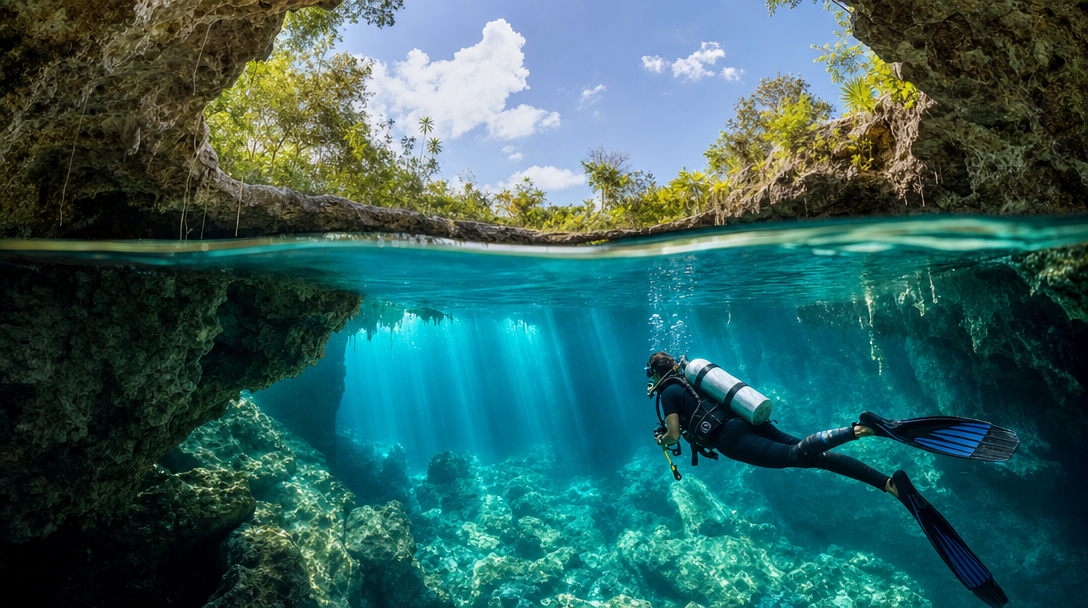 Can You Dive Cenotes With Open Water in Mexico?