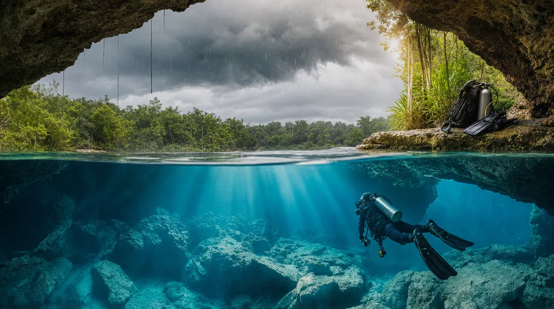 Cenote Diving After Rain: Visibility and Safety
