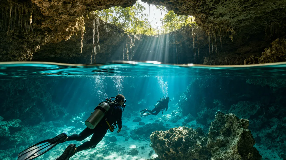 Cenote Diving Cancun: Day Trip Costs and Travel Time featured image