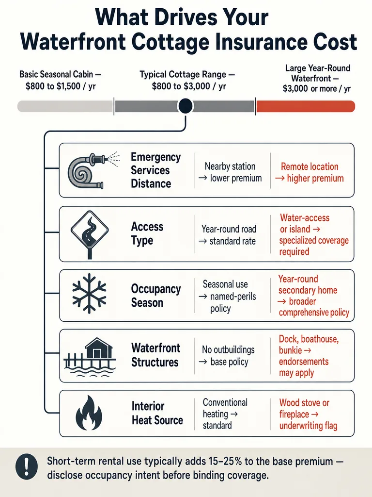 Muskoka Cottage Insurance Cost: What to Budget infographic