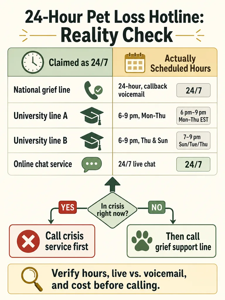 Diagram: 24 Hour Pet Loss Hotline: Real Options and Limits