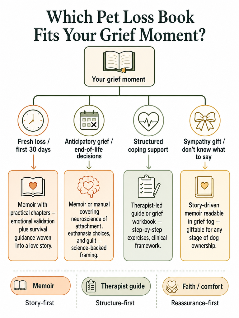 Pet Loss Books Like To Lose A Dog: Memoirs That Also Help infographic