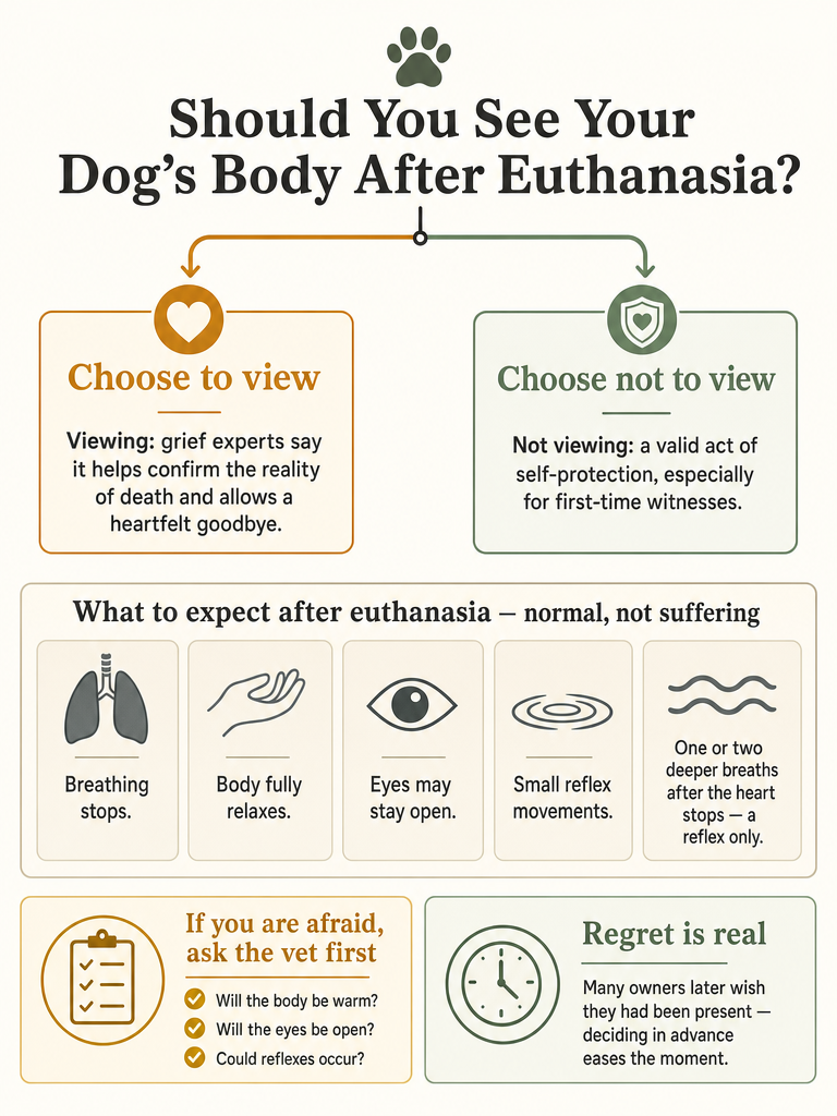 Should You See Your Dog’s Body After Euthanasia? infographic