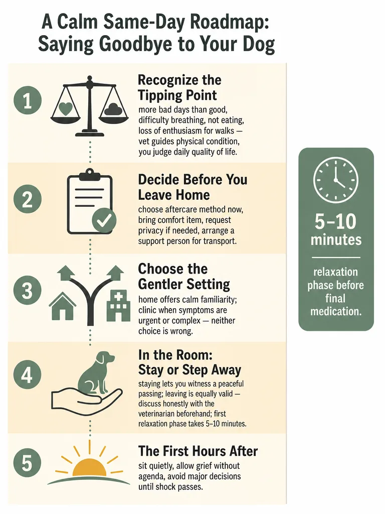 What to Do the Day You Put Your Dog Down infographic