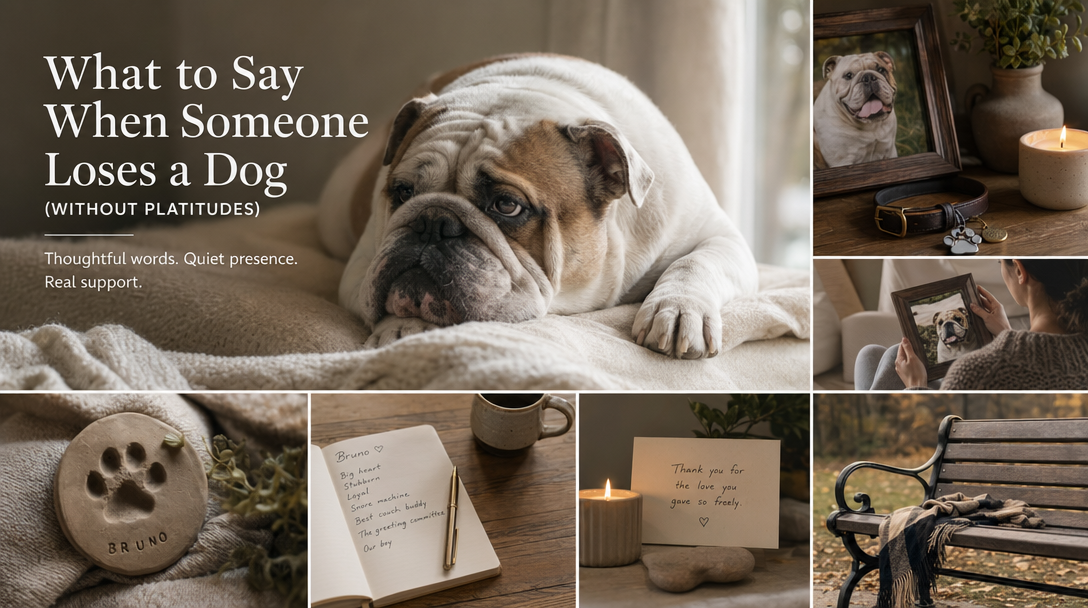 What to Say When Someone Loses a Dog (Without Platitudes) featured image