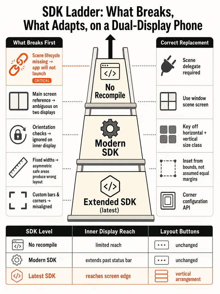 iPhone Duo for Developers: Screen Sizes, Layout Rules, and the New APIs infographic